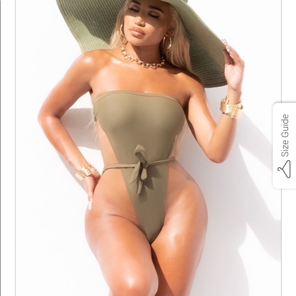 Sexy one piece bathing suit. Never worn.